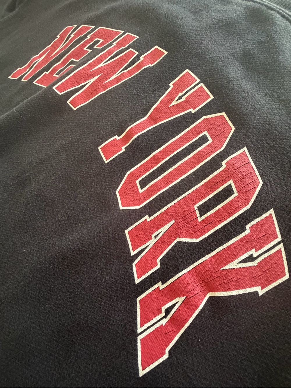 John Galt by Brandy Melville New York Graphic Crewneck Sweatshirt - Black - Picture 9 of 9
